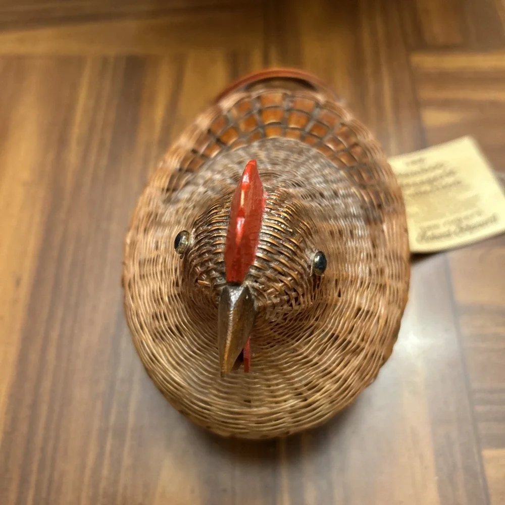 The Bamboo‎ Menagerie Collection Ben Rickert Hen Basket Trinket